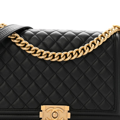 Chanel Caviar Quilted New Medium Boy Flap Black 8 of 13