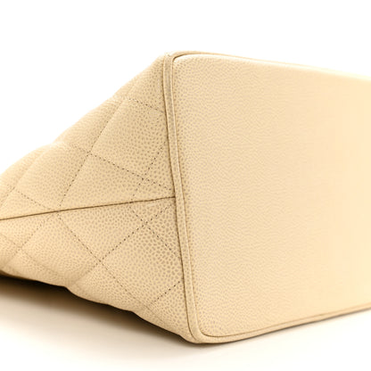 Chanel Caviar Quilted Medallion Tote Light Beige 9 of 15