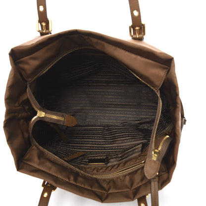 Prada Tessuto Nylon Saffiano Shopping Tote Corinto 1 of 3