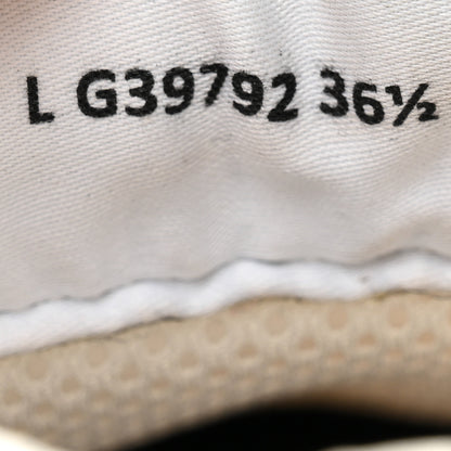 Chanel Fabric Laminated Calfskin Stretch CC Sneakers 36.5 White Gold Silver 8 of 14