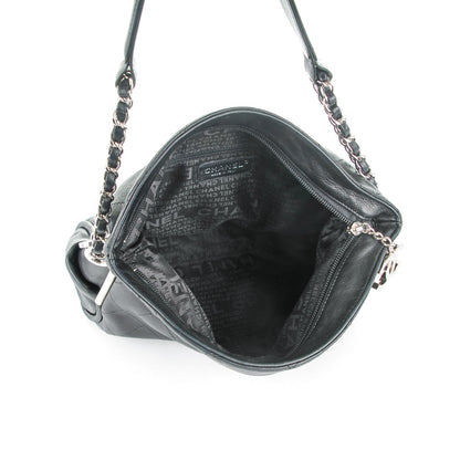 Chanel Lambskin Stitched Medium Ultimate Soft Tote Black 5 of 7