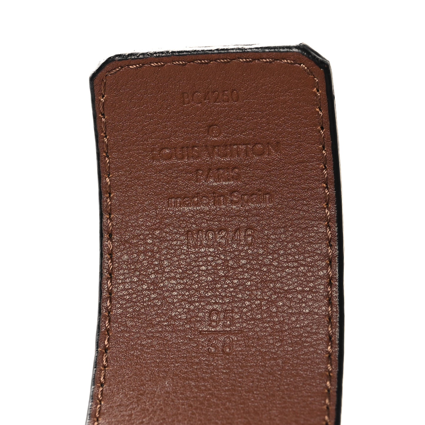 Monogram Illusion 40mm LV Initiales Reversible Belt 95 38 Black