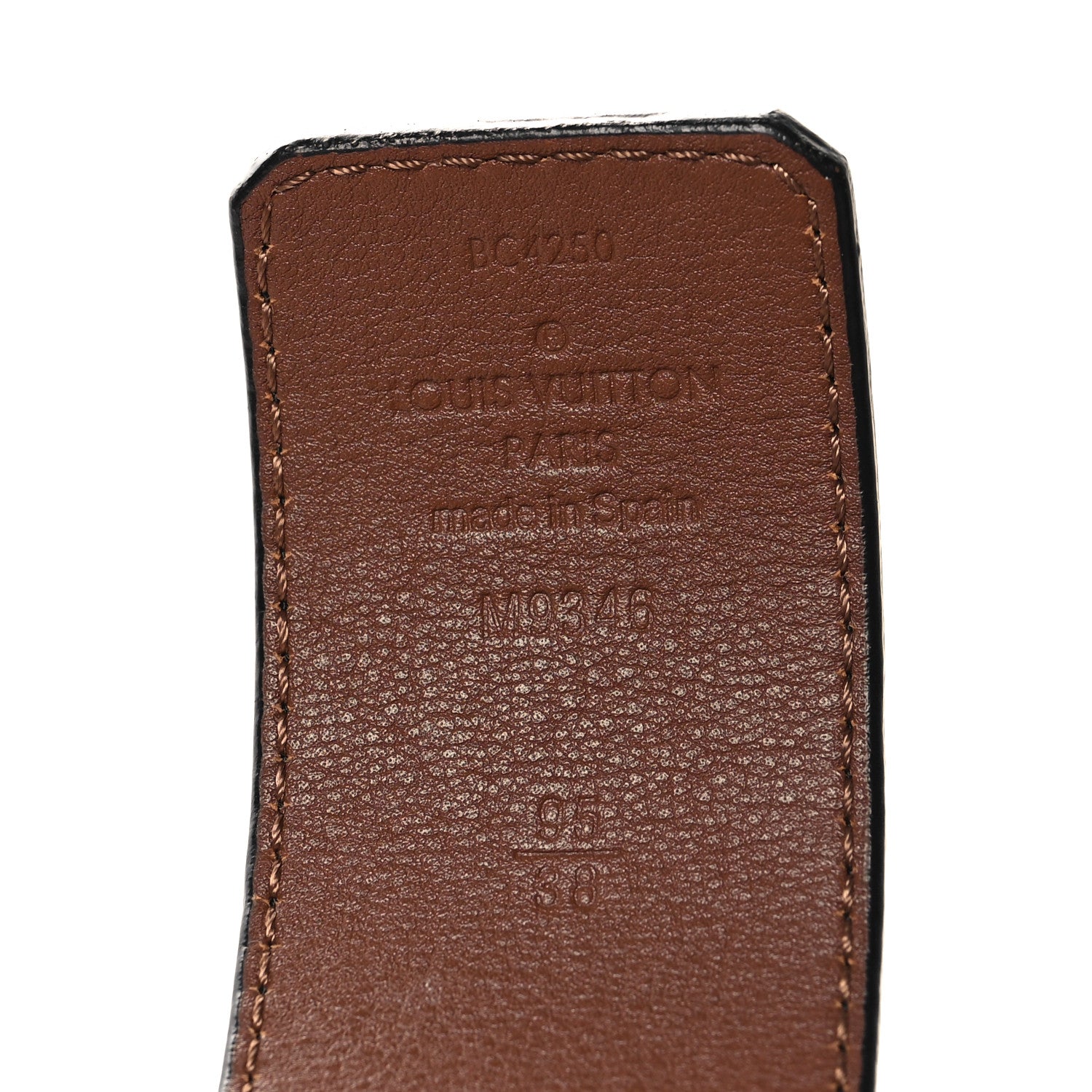 Louis Vuitton Monogram Illusion 40mm LV Initiales Reversible Belt 95 38 Black 5 of 5
