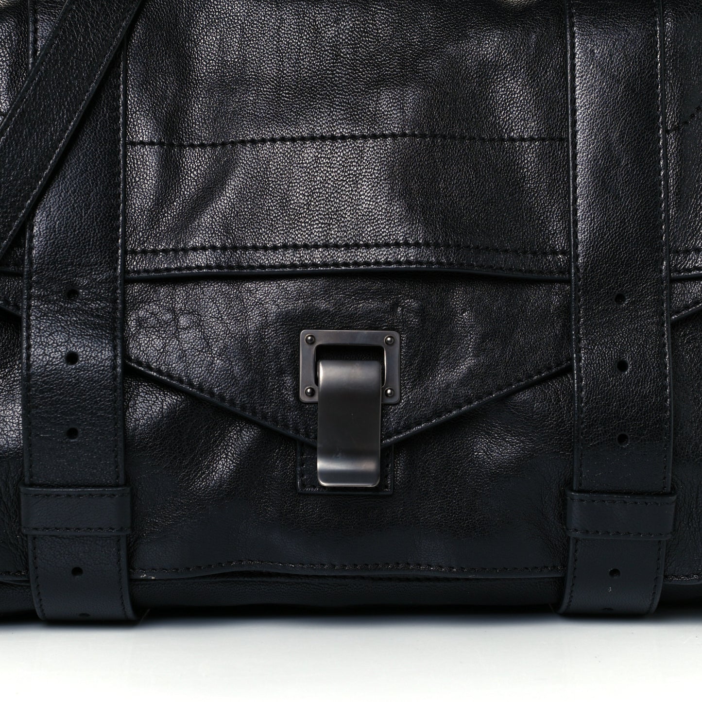 Lambskin Medium PS1 Satchel Black