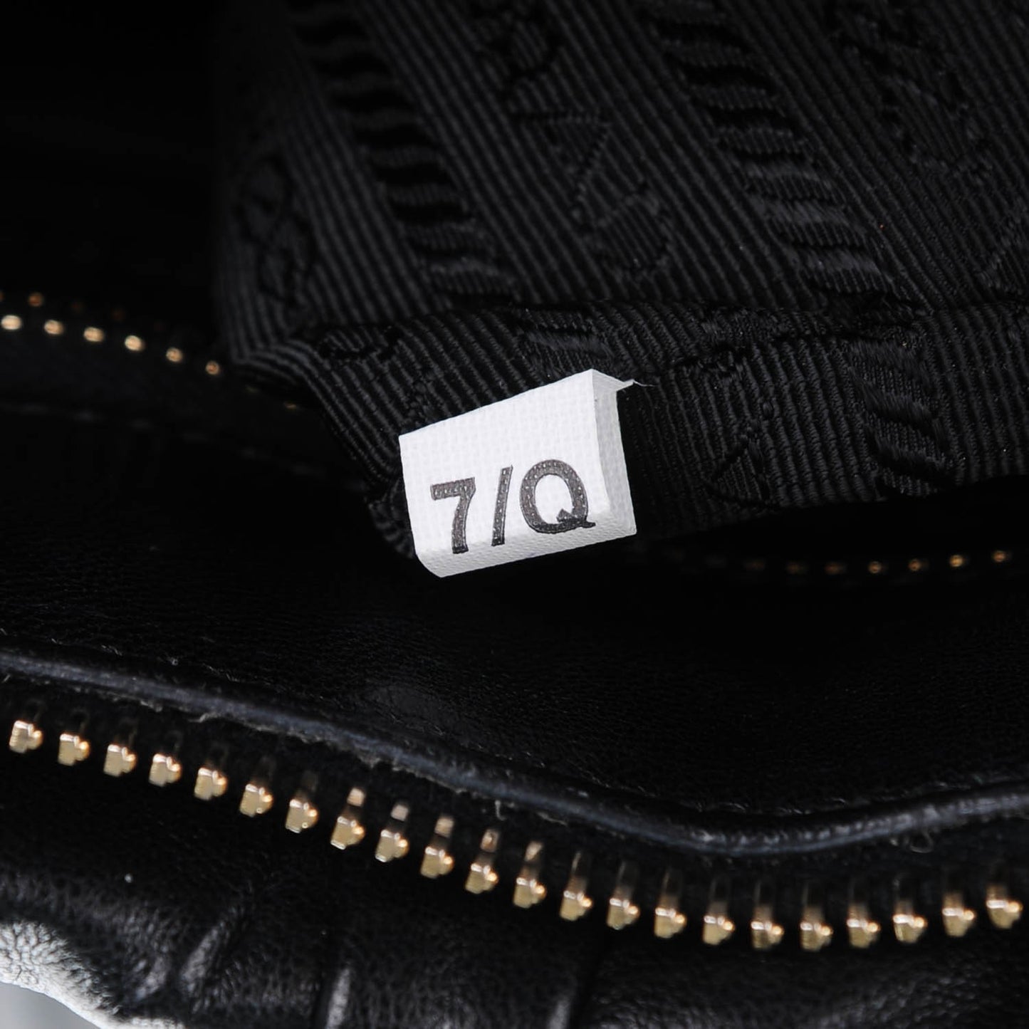 Nappa Gaufre Tote Nero Black