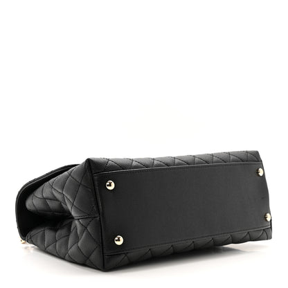 Chanel Caviar Quilted Small Coco Chain Handle Flap Black 4 of 10