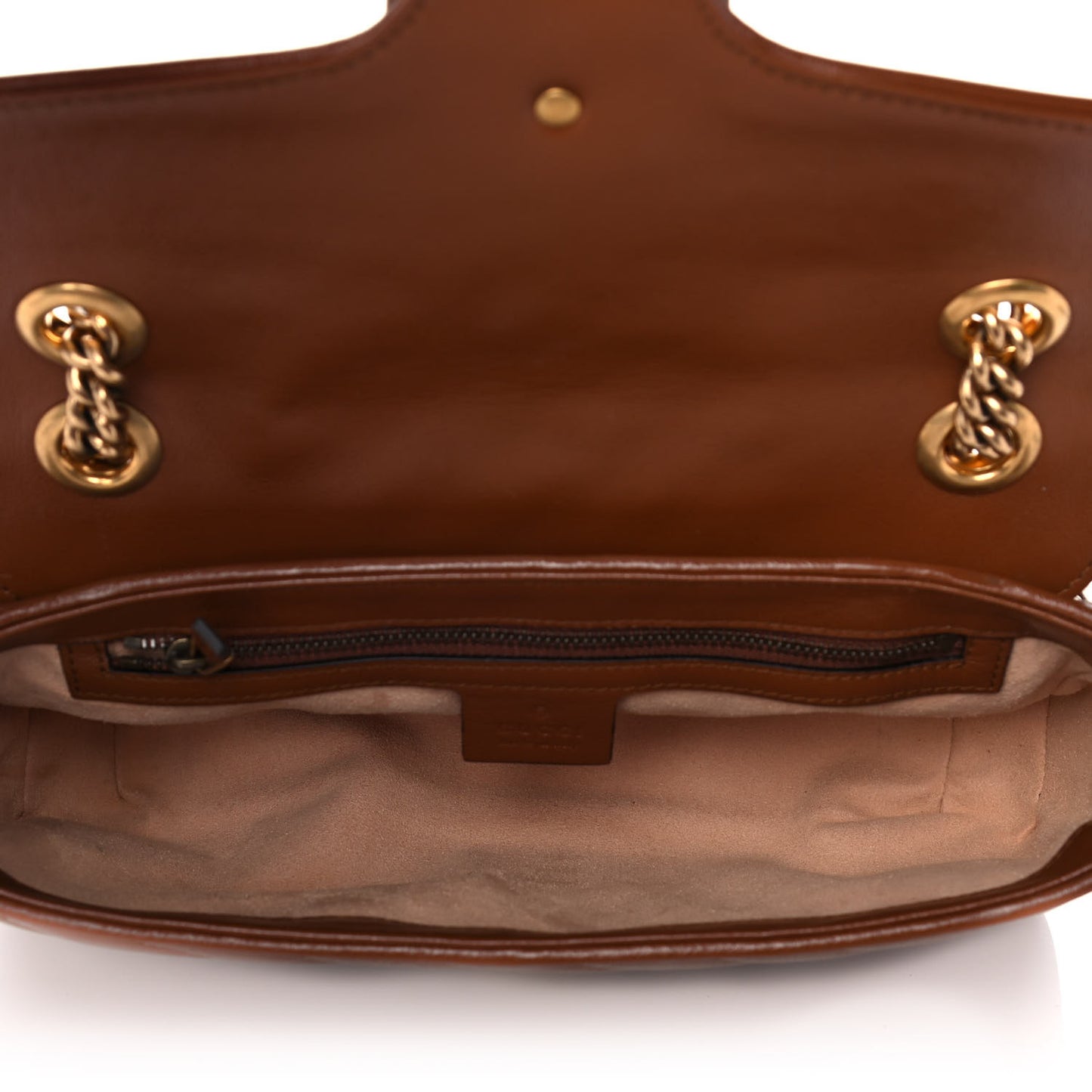 Azalea Calfskin Matelasse Diagonal Small GG Marmont Shoulder Bag Cuir
