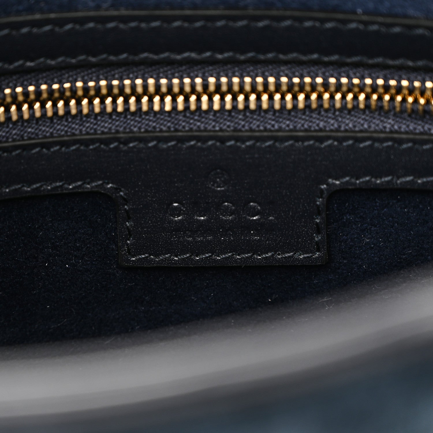 Gucci Suede Boarded Dyana Lux Calfskin Suede Small Jackie 1961 Hobo Navy 6 of 9