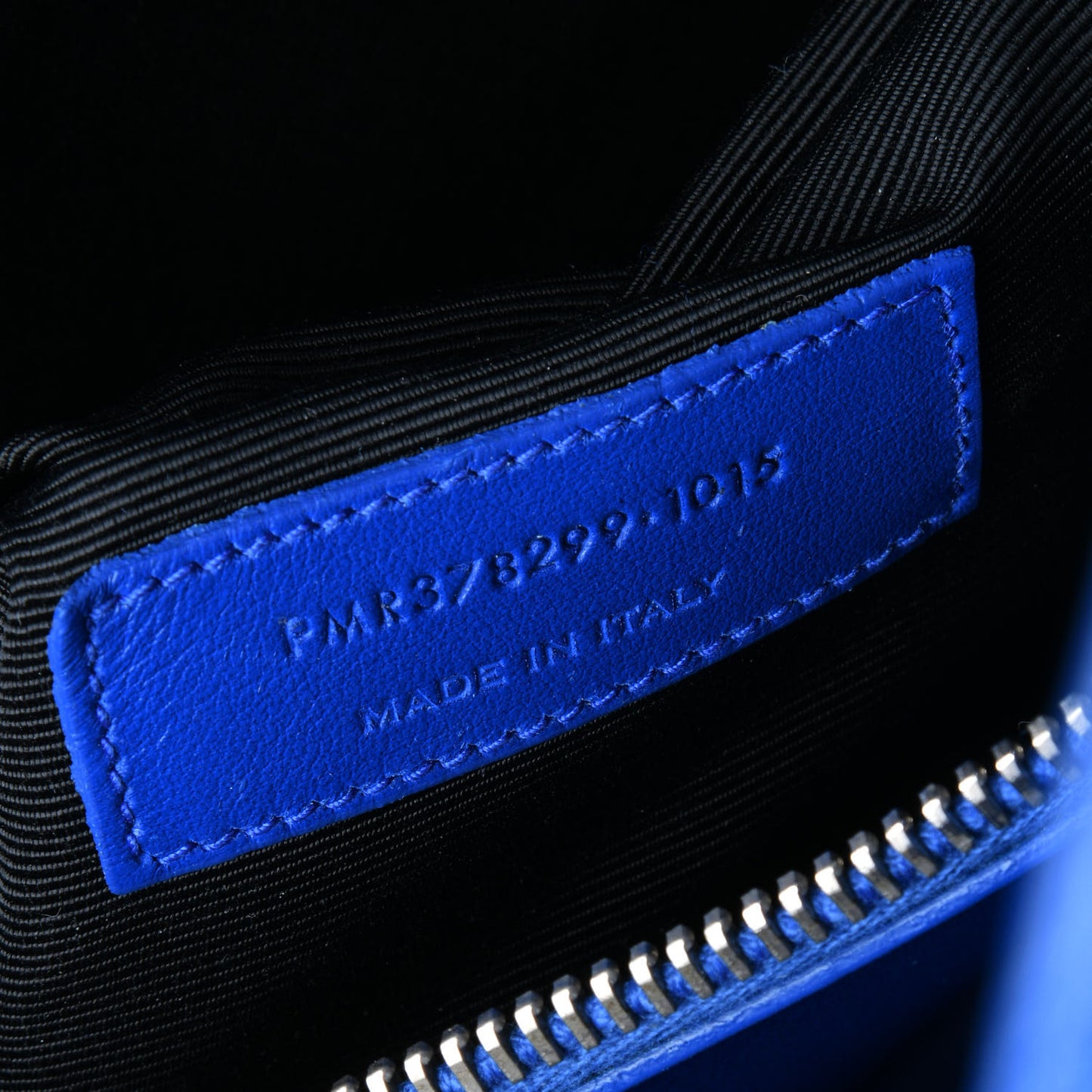 Calfskin Crocodile Embossed Small Sac De Jour Royal Blue