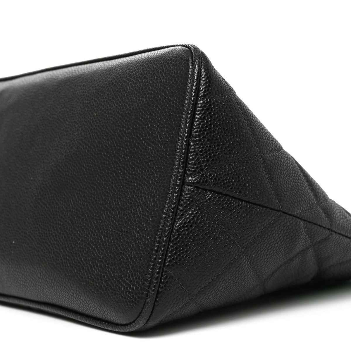 Caviar Quilted Medallion Tote Black