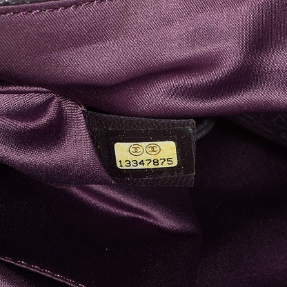 Chanel Glazed Calfskin On The Road XL Flap Purple 7 of 7