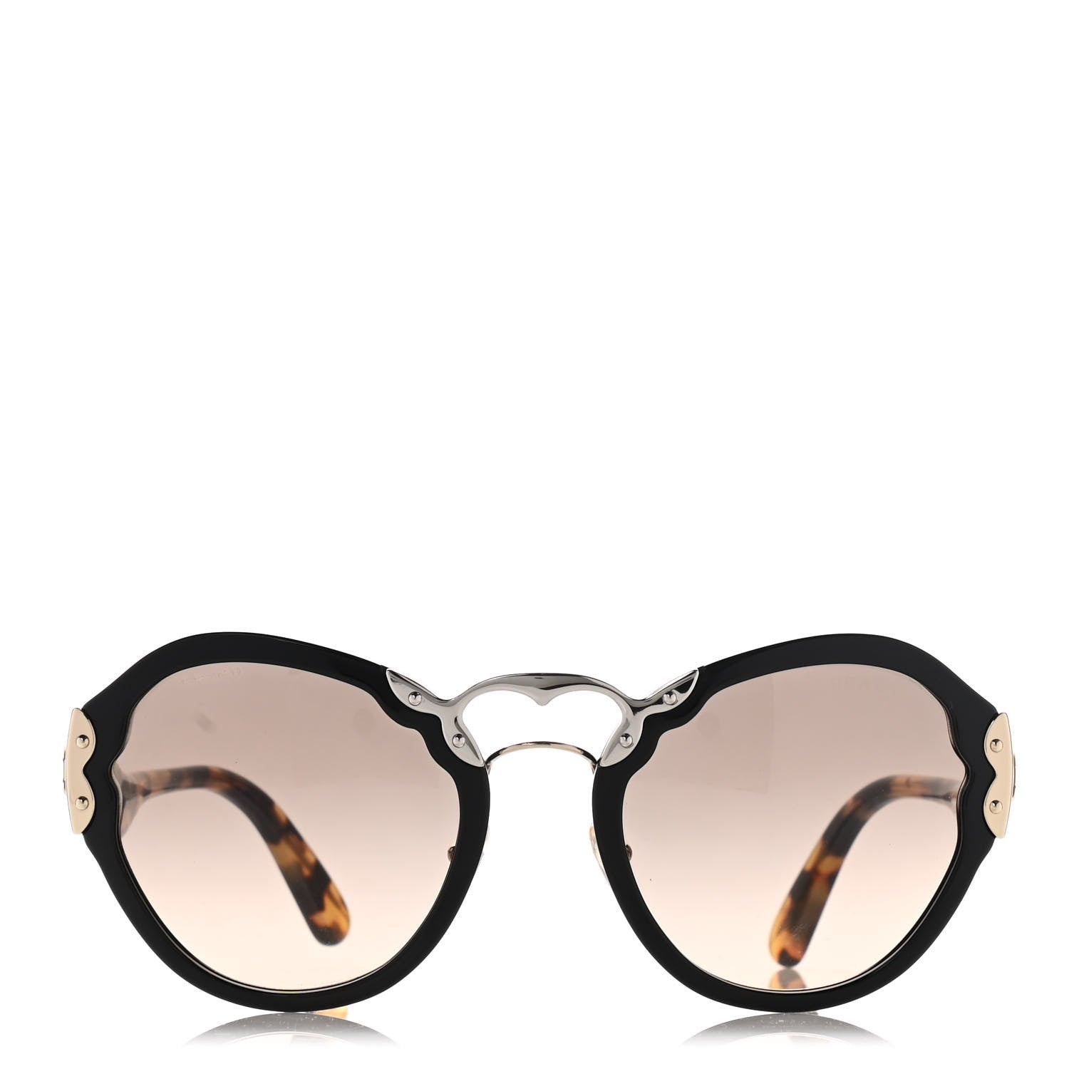 Prada Acetate Sunglasses SPR 09T Black Tortoise 2 of 8