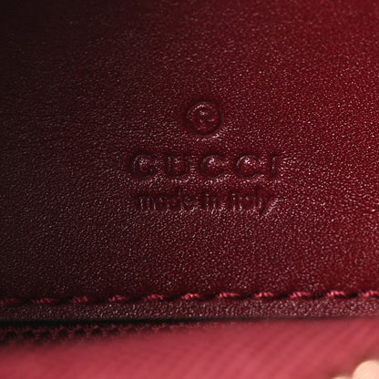 Gucci GG Calfskin Embossed Emblem Mini Shoulder Bag Rosso Ancora 6 of 10