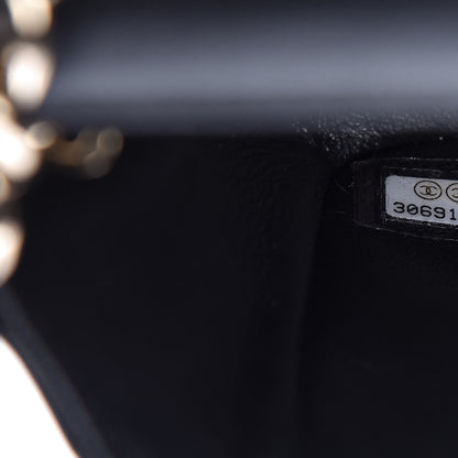 Chanel Lambskin Quilted Mini Coco Charms Rectangular Flap Black 9 of 11