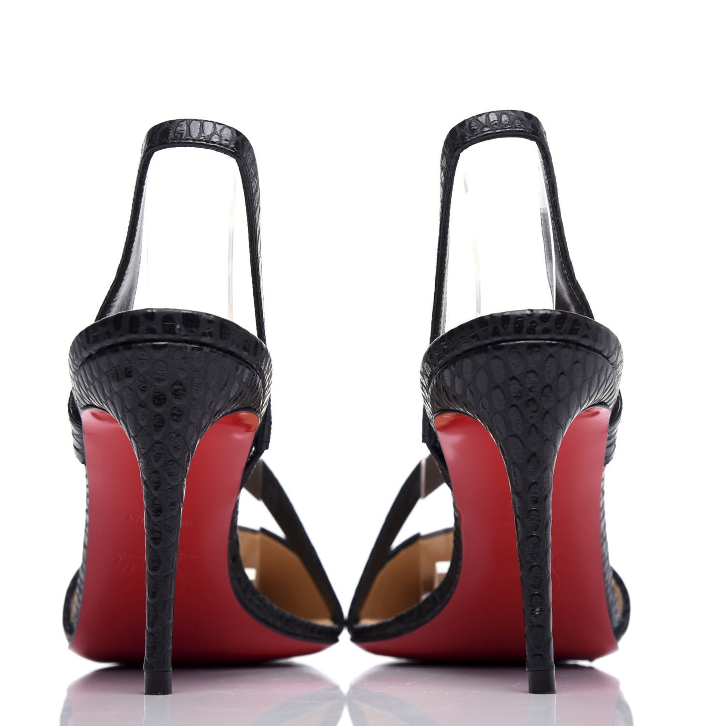 Calfskin Jurassic Brandina 85 Slingback Pumps 36.5 Black