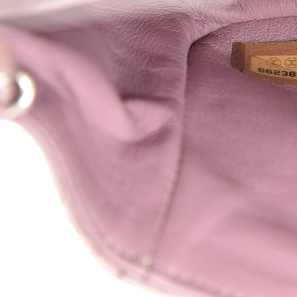 Chanel Metallic Lambskin Quilted Extra Mini Rectangular Flap Pink 6 of 10