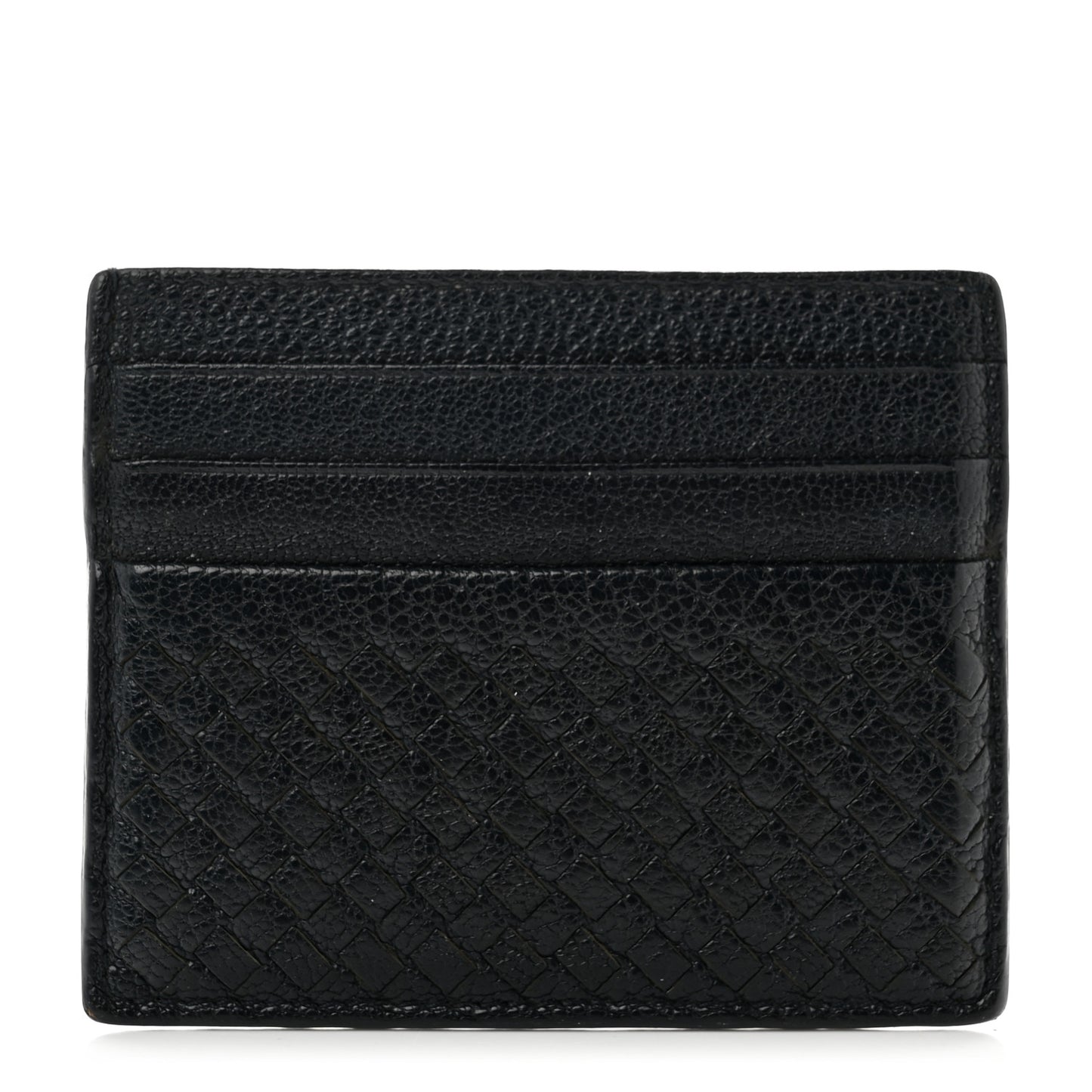 Intrecciato Card Holder Black