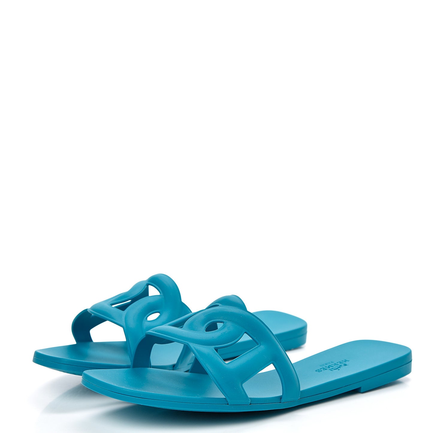 Rubber Aloha Sandals 37 Bleu Vif