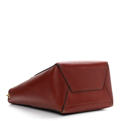 Celine Natural Calfskin Sangle Bucket Bag Red Wood 4 of 15