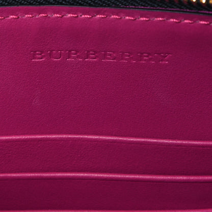 Burberry Grained Calfskin Runway Peyton Wristlet Vibrant Orange 6 of 7