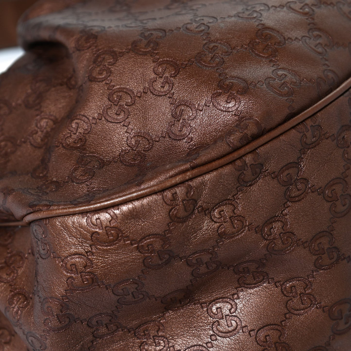 Guccissima Medium Sukey Hobo Bronze