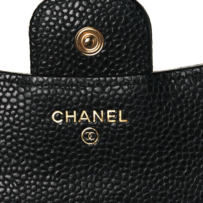 Chanel Caviar Quilted Compact Flap Wallet Black 6 of 8