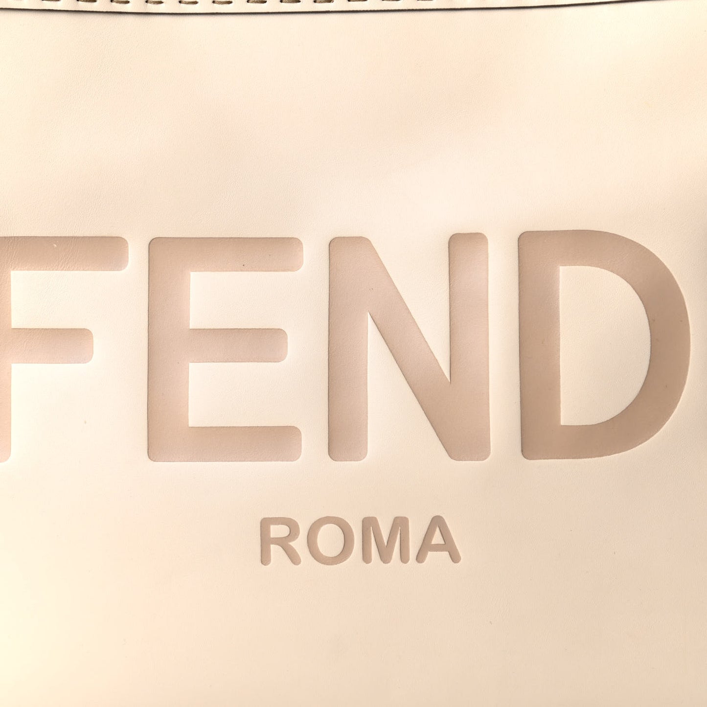 Vitello King Plexiglass Medium Fendi Sunshine Shopper Tote White Ice