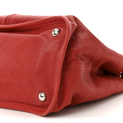 Chanel Ultra Soft Suede Calfskin Natural Beauty Tote Red 10 of 11