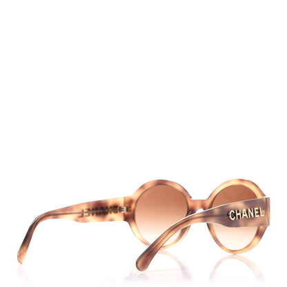 Chanel Acetate Polarized Round Sunglasses 5410 Light Tortoise 4 of 8