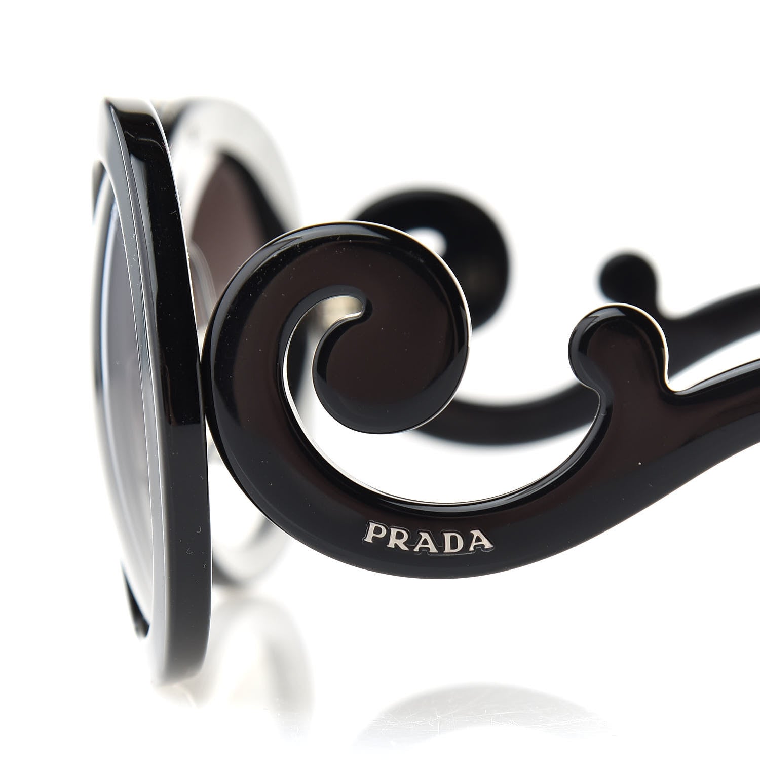 Prada Baroque Sunglasses SPR 13S Black 7 of 8