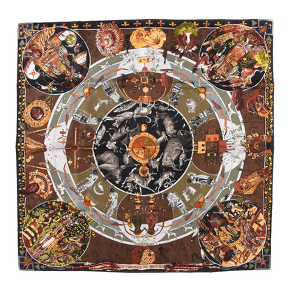 Hermes Silk Mythologies des Hommes Rouges Scarf 90 1 of 4