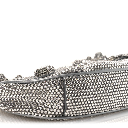 Balenciaga Strass Suede Metallic Nappa Le Cagole Mini Purse With Chain Grey 9 of 12