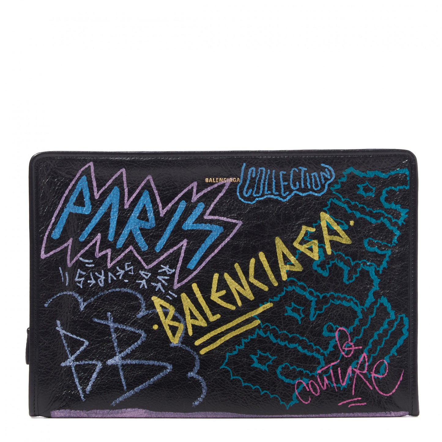Agneau Arena Graffiti All Over Bazar Pouch Black Multicolor