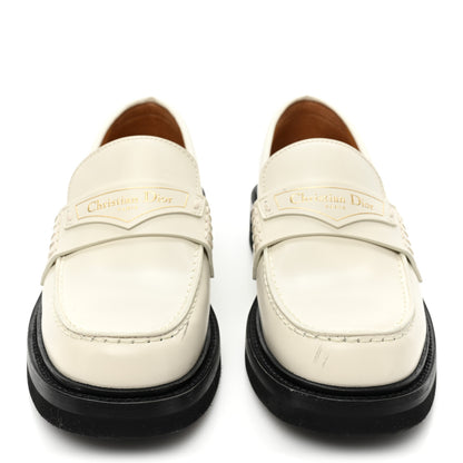 Christian Dior Brushed Calfskin Boy Loafers 35 White 2 of 13