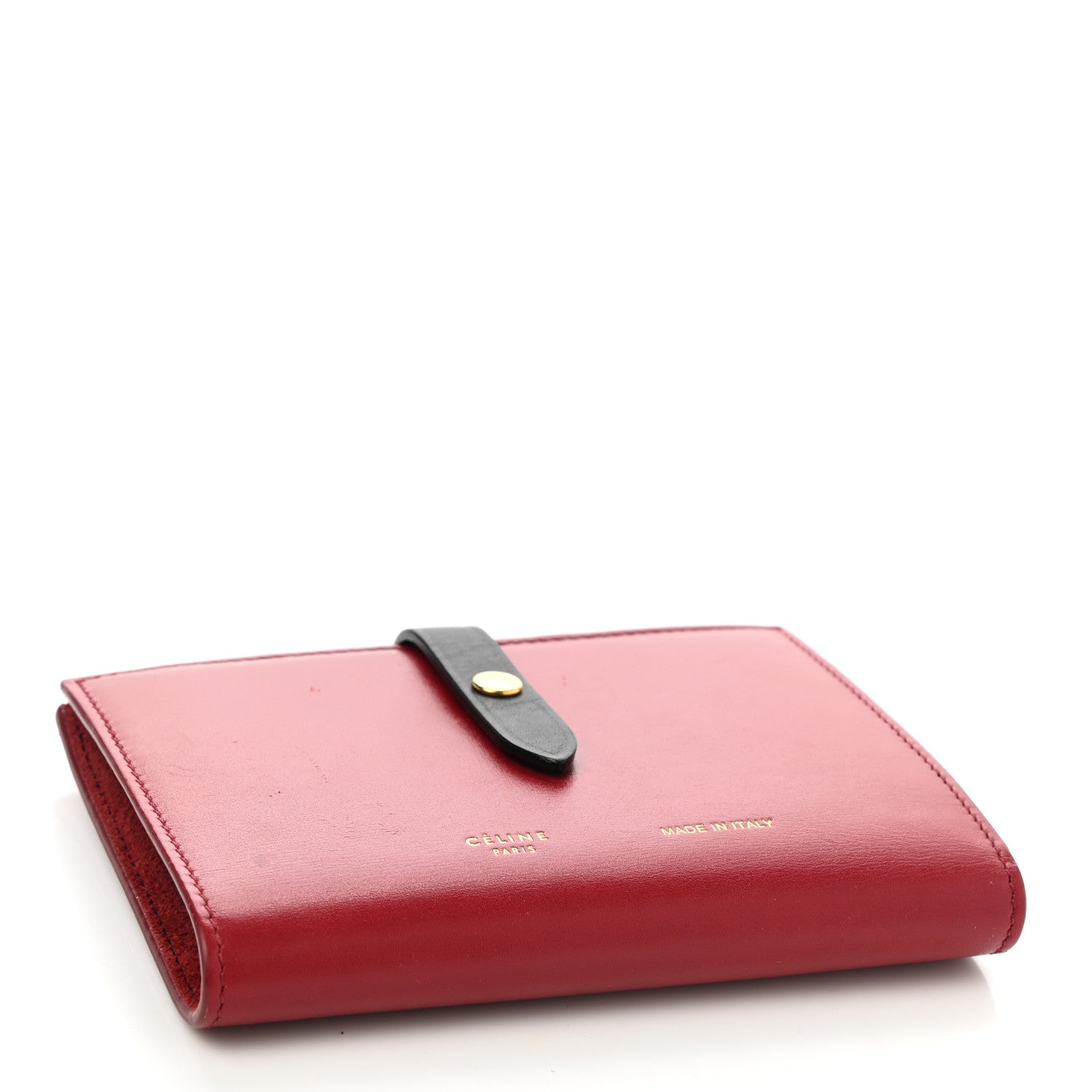 Celine Smooth Calfskin Medium Multifunction Strap Wallet Coquelicot 4 of 8