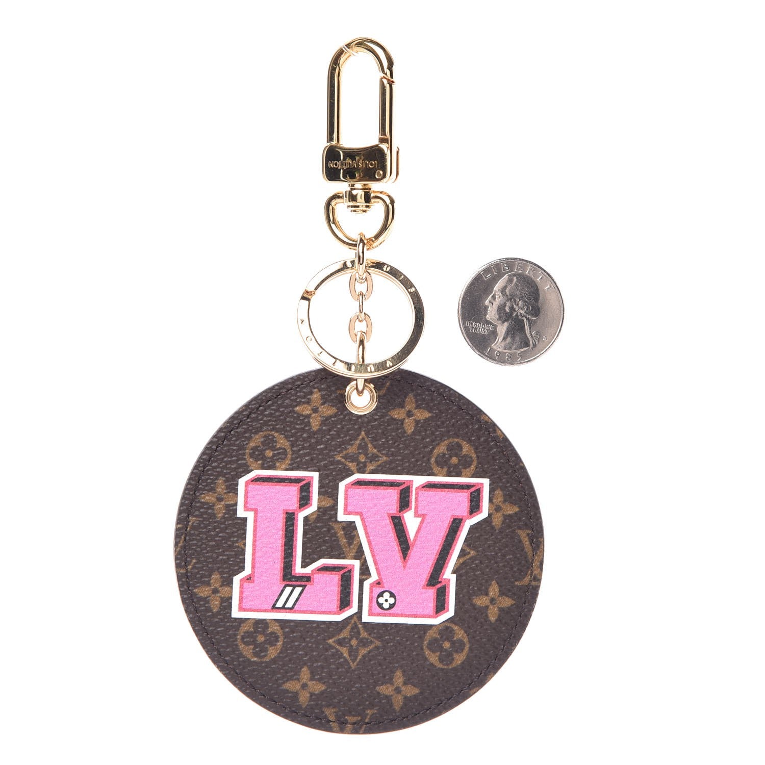 Louis Vuitton Monogram Stories Bag Charm Key Holder 2 of 3
