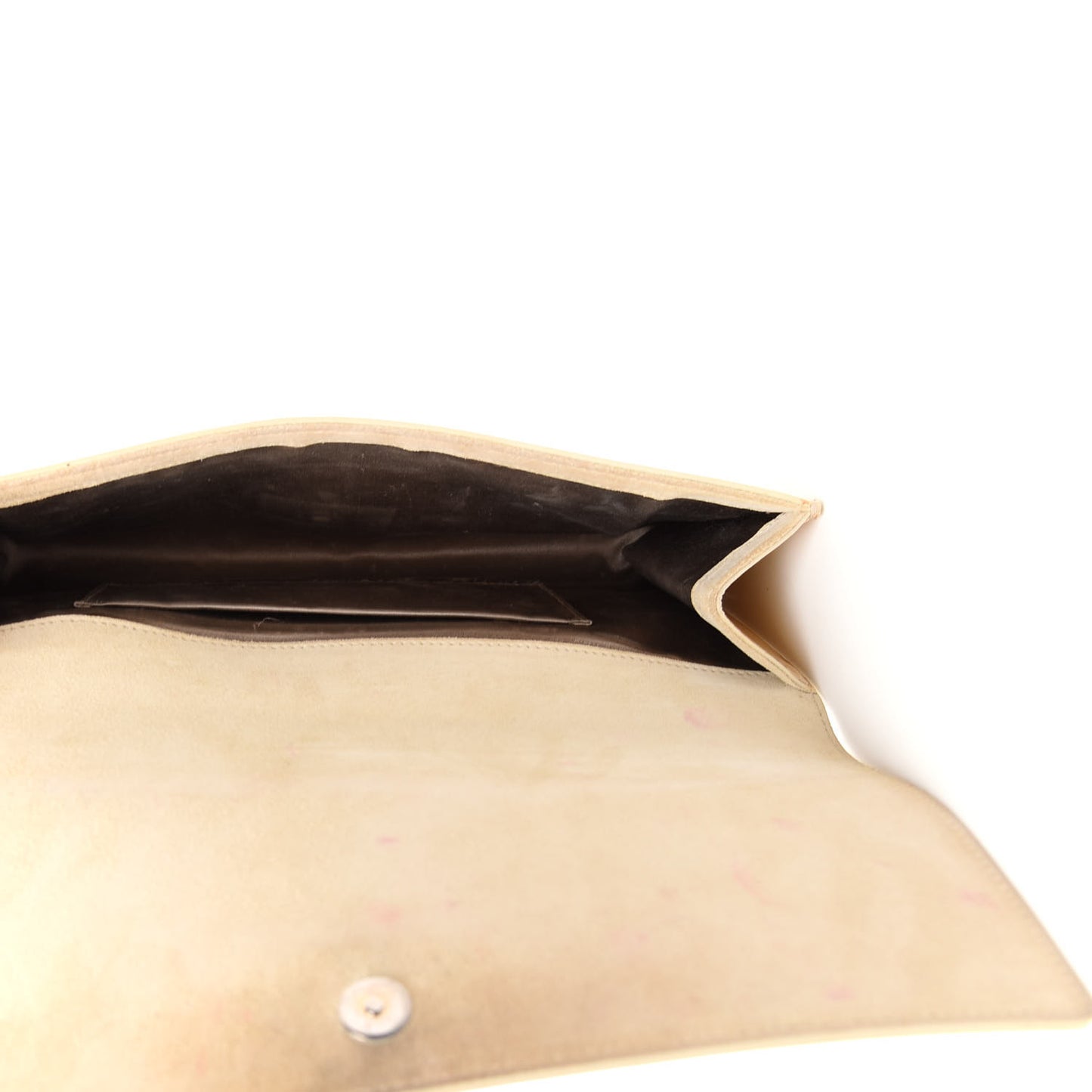 Metallic Textured Calfskin Monogram Large Belle De Jour Clutch Gold