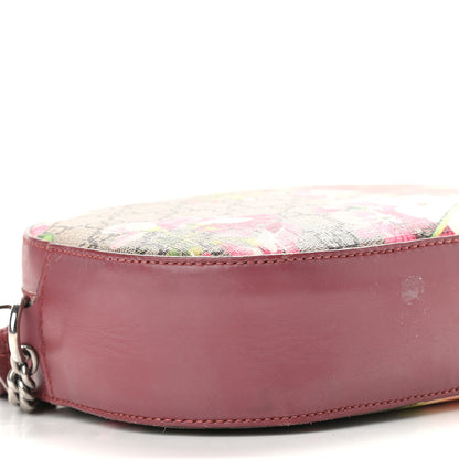 Gucci GG Supreme Monogram Blooms Mini Chain Shoulder Bag Beige Multicolor Dry Rose 8 of 10