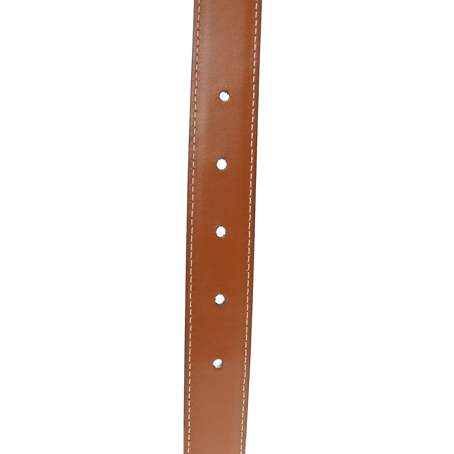 Celine Box Calfskin Medium 25mm Triomphe Belt 80 32 Tan 5 of 6