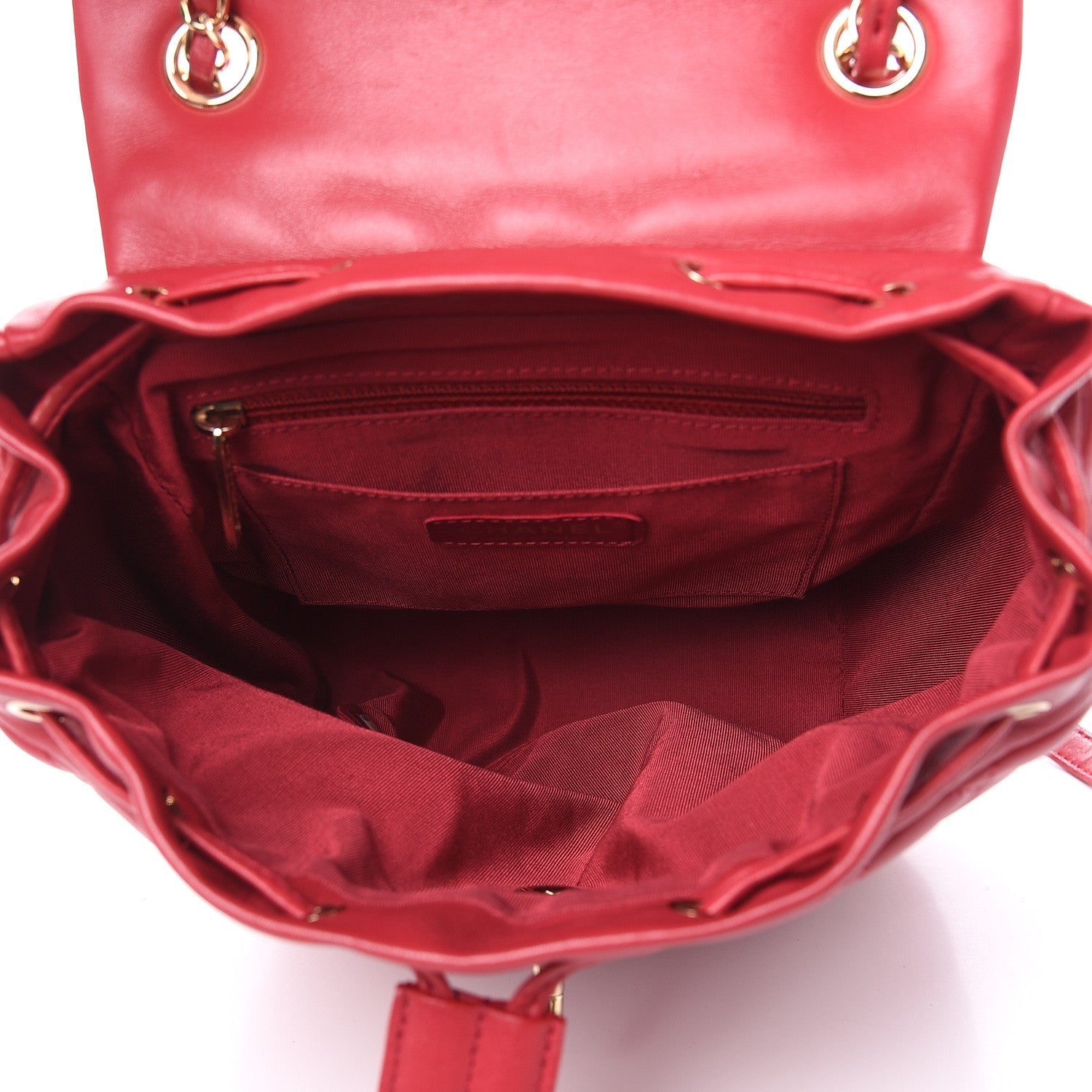 Chanel Lambskin Quilted Small Urban Spirit Backpack Red 5 of 17
