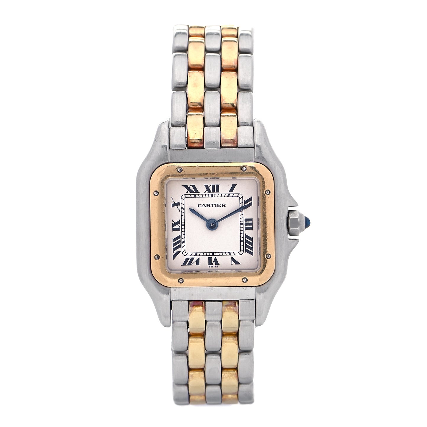 Stainless Steel 18K Yellow Gold 22mm Panthere Quartz Watch