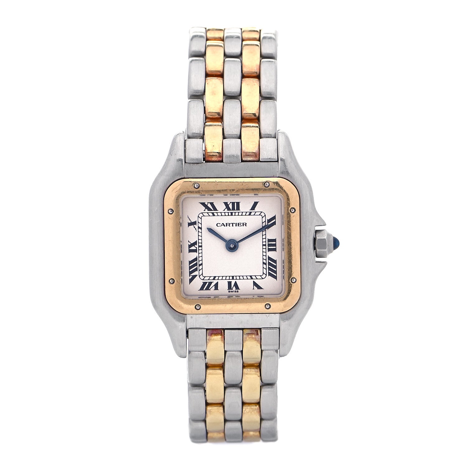 Cartier Stainless Steel 18K Yellow Gold 22mm Panthere Quartz Watch 1 of 4