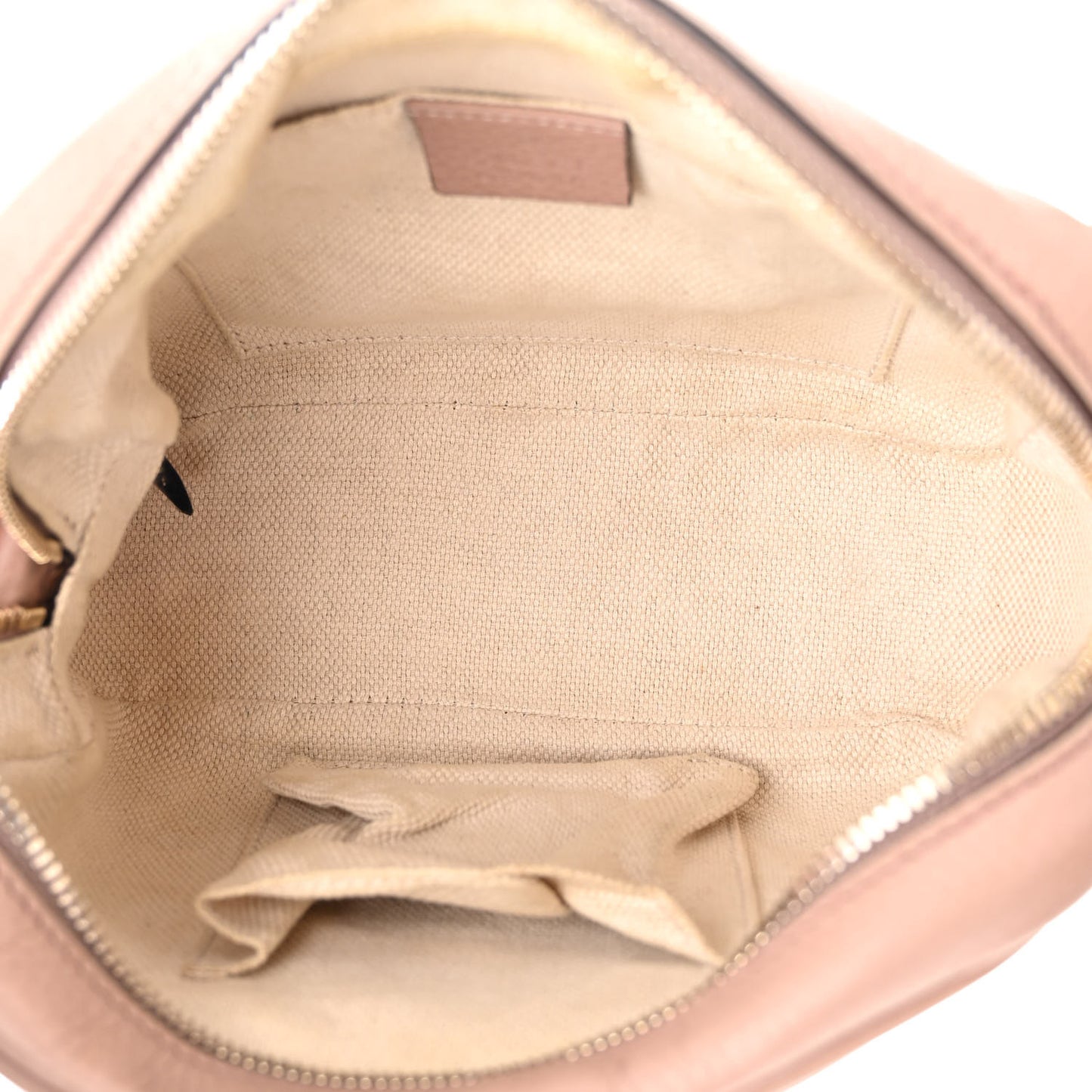 Pebbled Calfskin Small Soho Disco Bag Camelia
