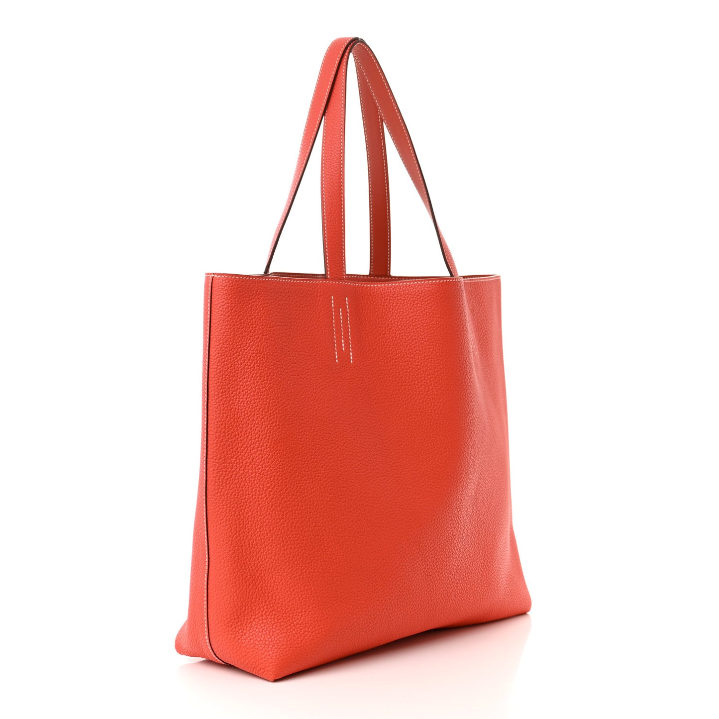 Taurillon Clemence Double Sens 45 Reversible Tote Rose Jaipur