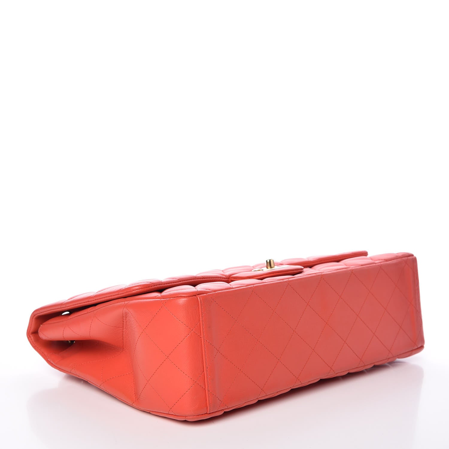Chanel Lambskin Quilted Maxi Single Flap Red 4 of 15