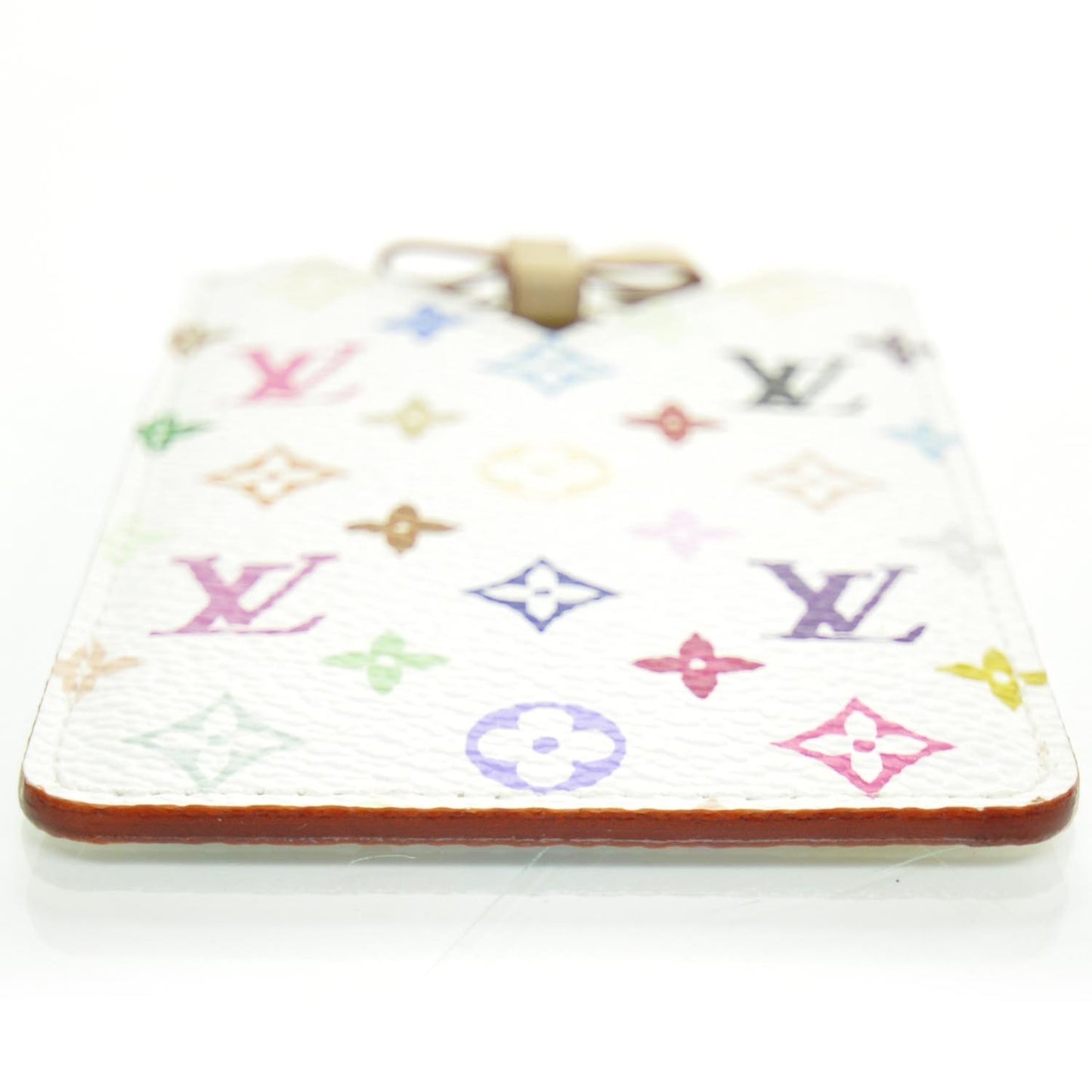 Monogram Multicolor Mirror and Case Pouch White