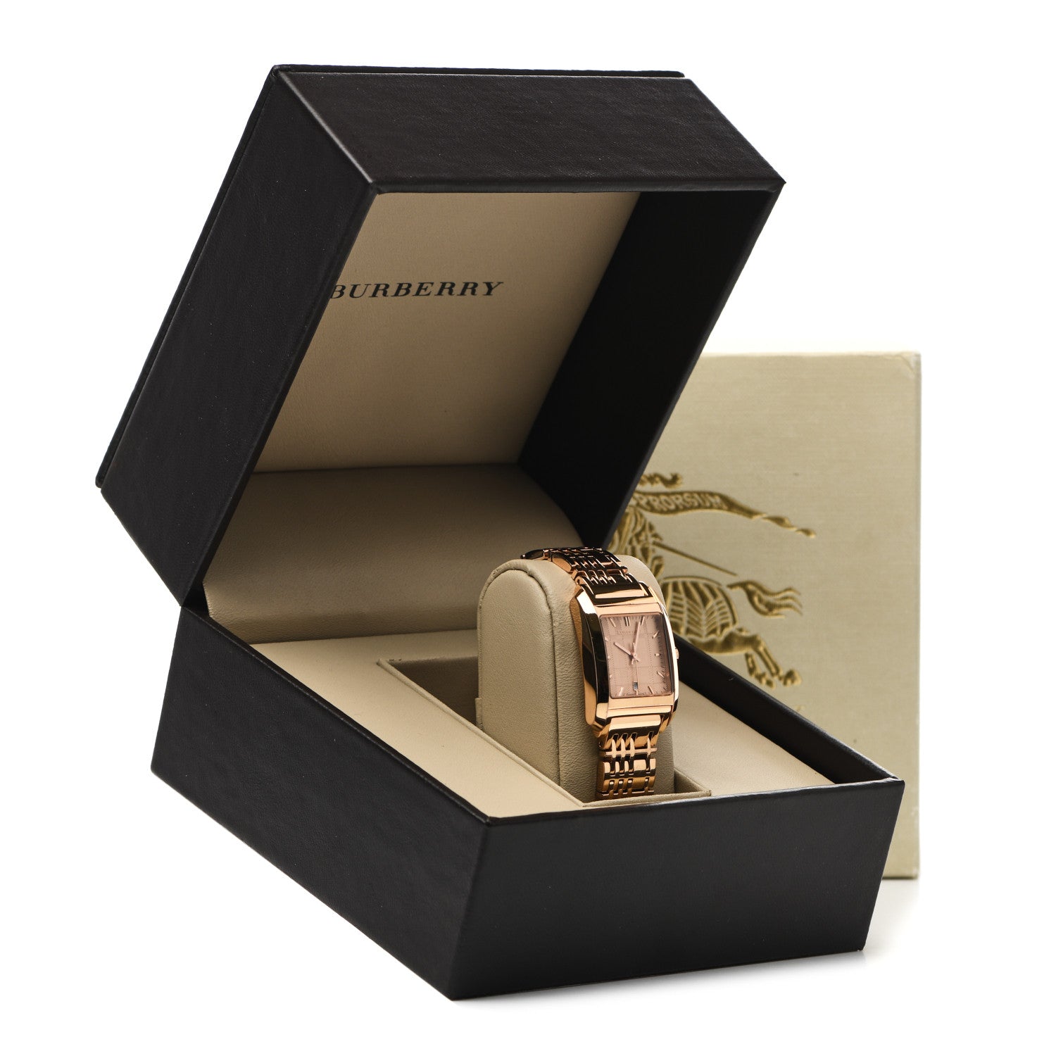 Burberry Stainless Steel 25mm Nova Check Quartz Watch Rose BU1578 7 of 7
