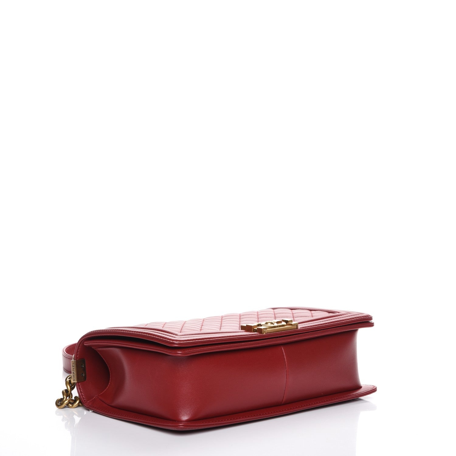 Chanel Lambskin Quilted New Medium Boy Flap Dark Red 4 of 8