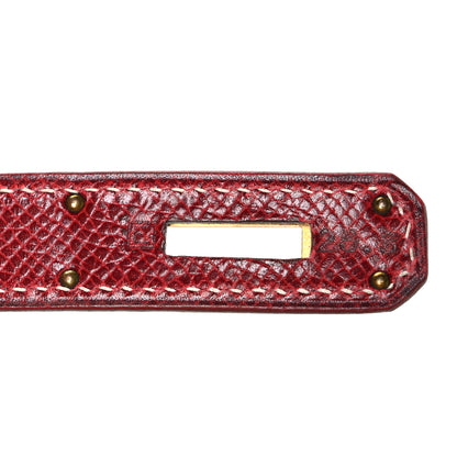 Hermes Courchevel Kelly Sellier 32 Rouge H 7 of 10