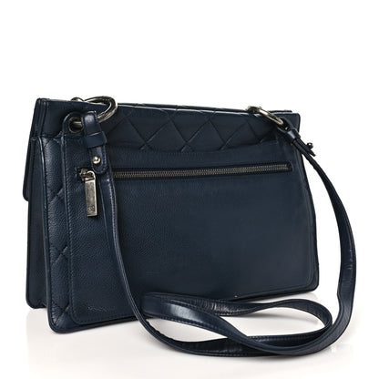 Chanel Caviar Quilted Large Retro Class Flap  Navy 3 of 10